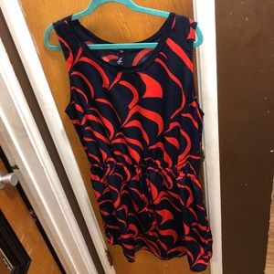Gap Red and Black casual dress